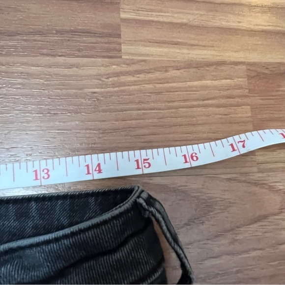 Free People Womens Clean girlfriend Straight leg Jens Size 27S Gray Raw Hem fade - Picture 12 of 14